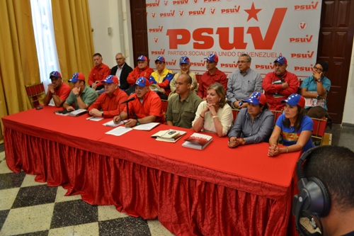 Rueda de Prensa de la Dirección Nacional del PSUV, desde el estado Bolívar